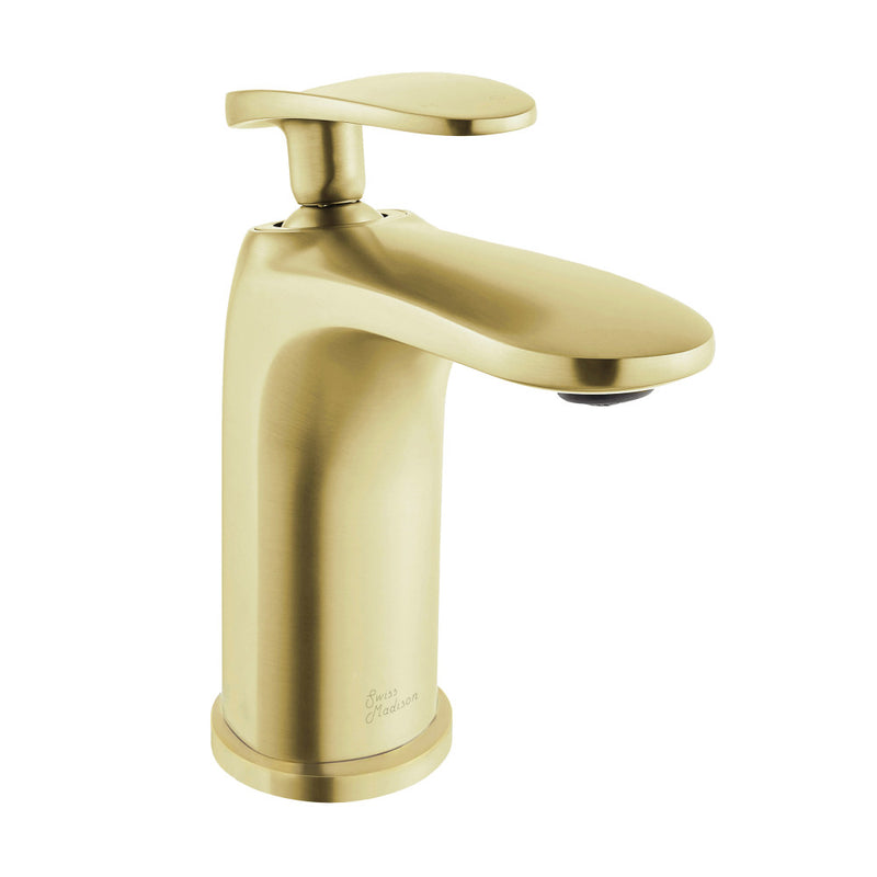 Sublime Single Hole, Single-Handle, Bathroom Faucet in Brushed Gold