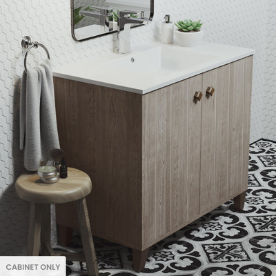 Eclair 36" Bathroom Vanity in Oak - Cabinet Only