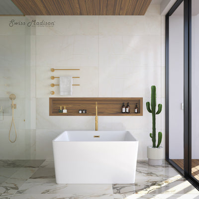 Claire 3-Bar Electric Towel Warmer in Brushed Gold