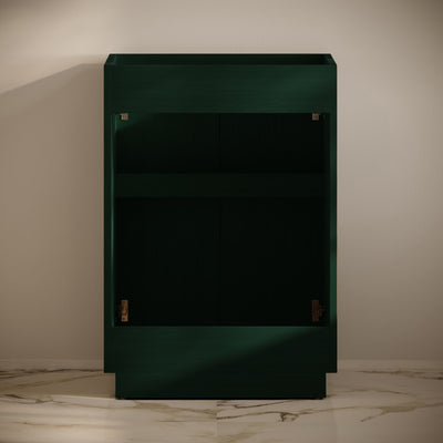 St. Tropez 24" Freestanding Bathroom Vanity Cabinet without Top in Green Oak