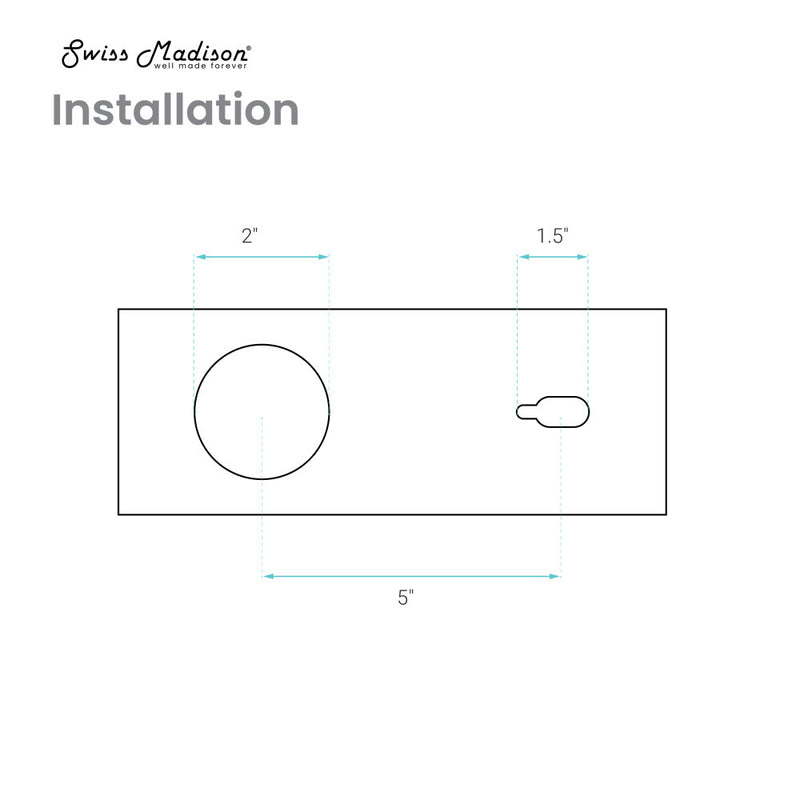Voltaire Single-Handle, Wall-Mount, Bathroom Faucet in Matte Black