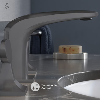 Chateau 8 in. Widespread, 2-Handle, Bathroom Faucet in Matte Black