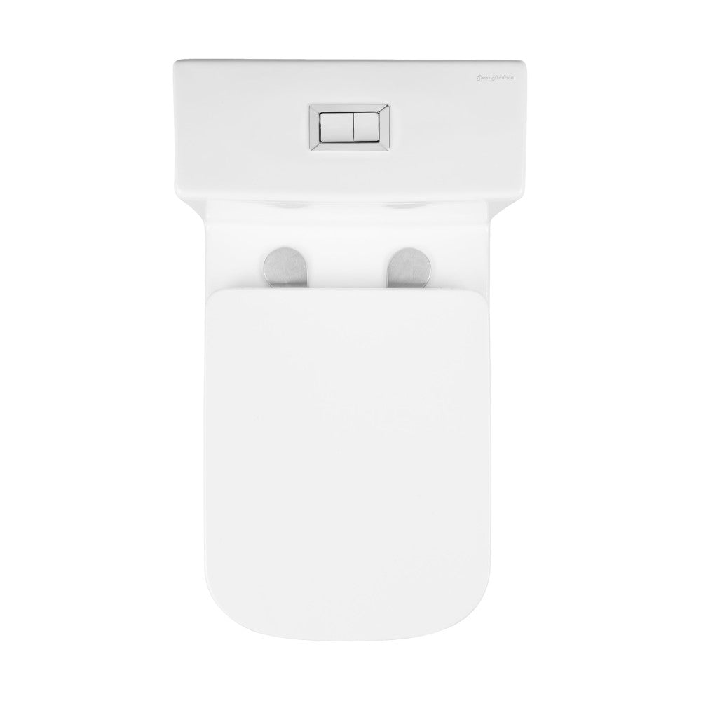 Eclair One-Piece Square Toilet Dual-Flush 0.8/1.28 gpf