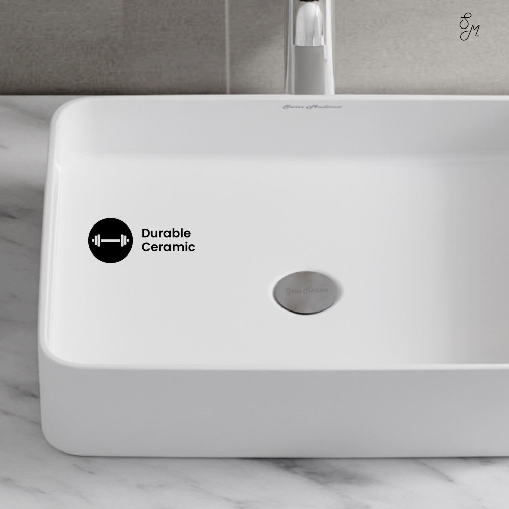 Concorde 19 Rectangle Ceramic Vessel Sink