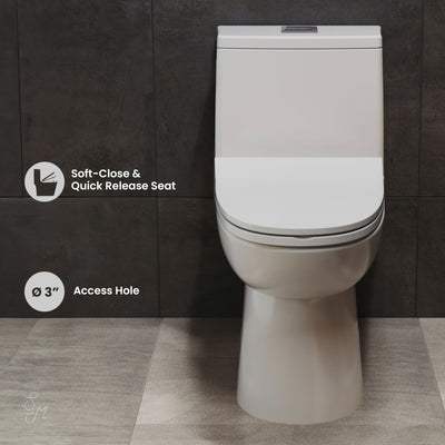 Daxton One-Piece Elongated Dual-Flush Toilet 1.1/1.6 gpf