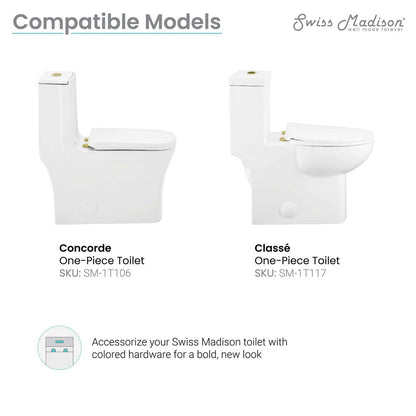 Toilet Hardware Brushed Gold (SM-1T106)