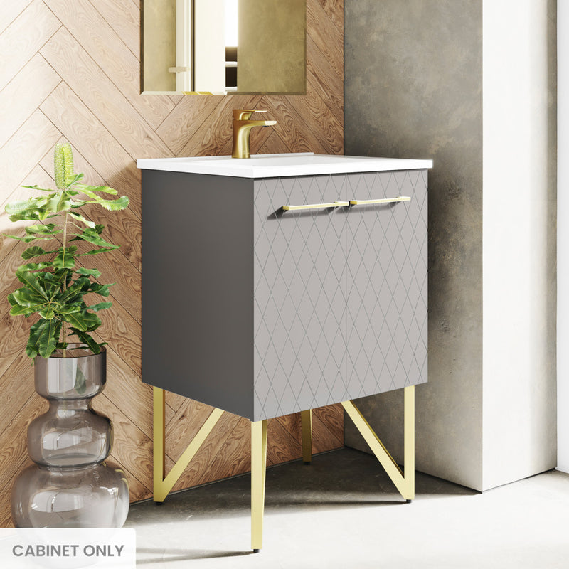 Annecy 24 Diamond Grey Bathroom Vanity Cabinet Only (SM-BV257E)