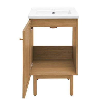 Classe 18" Bathroom Vanity in Oak