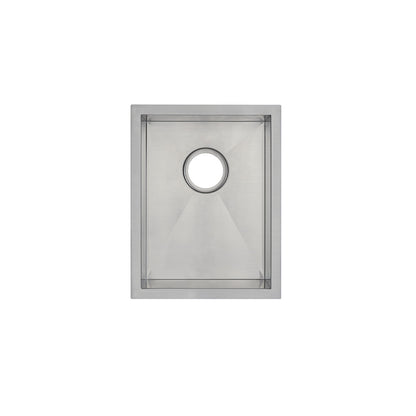 Tourner 14 x 18 Stainless Steel, Single Basin, Undermount Kitchen Sink