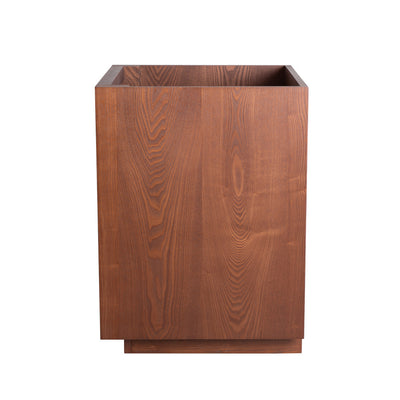 Daxton 24" Freestanding Bathroom Vanity Cabinet without Top in Brown Oak