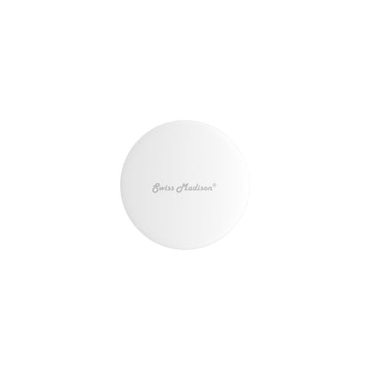 Ceramic Bathroom Sink Non-Overflow Pop Up Drain in Glossy White