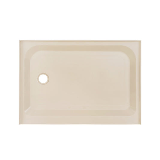 Voltaire 48" x 36" Single-Threshold, Left-Hand Drain, Shower Base in Biscuit