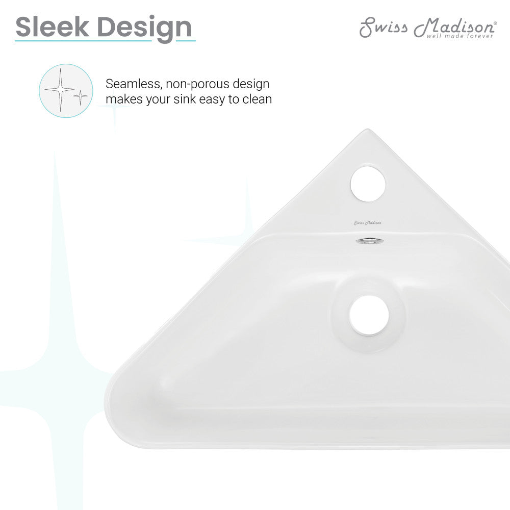 St Tropez Corner Wall Hung Sink – Swiss Madison - well made forever