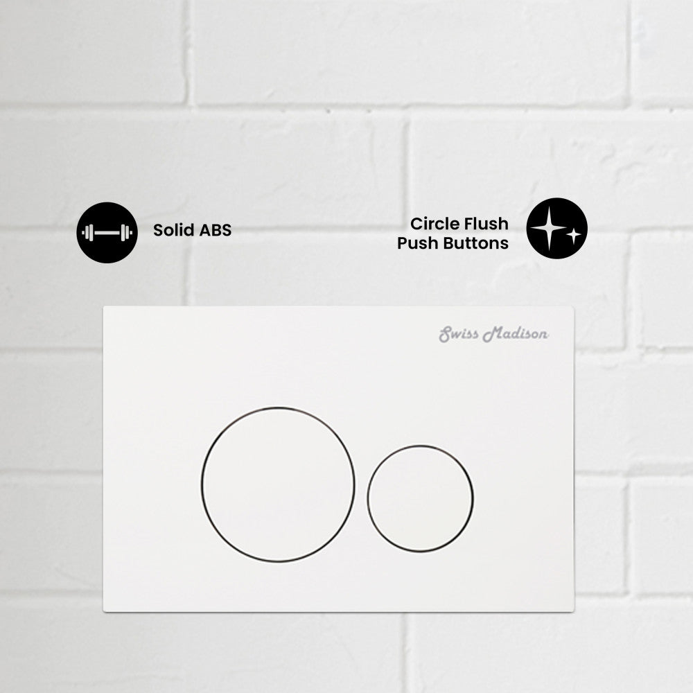 Monaco Wall Mount Actuator Flush Push Button Plate