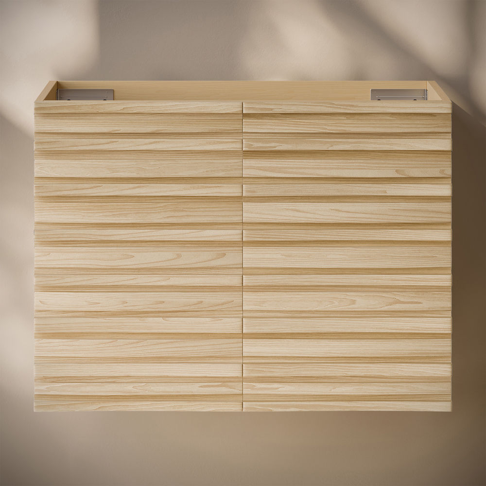 Cascade 30" Wall-Mounted Bathroom Vanity Cabinet without Top in Natural Oak
