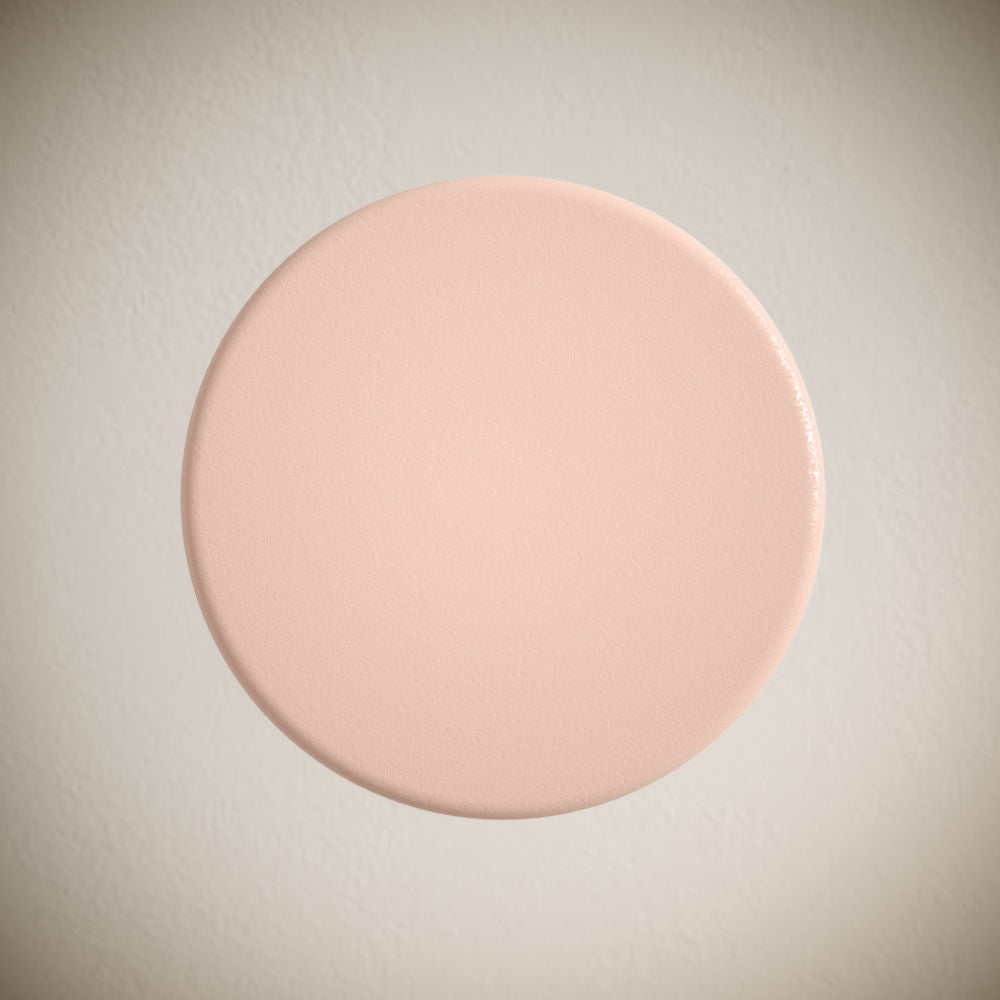 Lisse Concrete Bathroom Sink Non-Overflow Pop Up Drain in Matte Blush