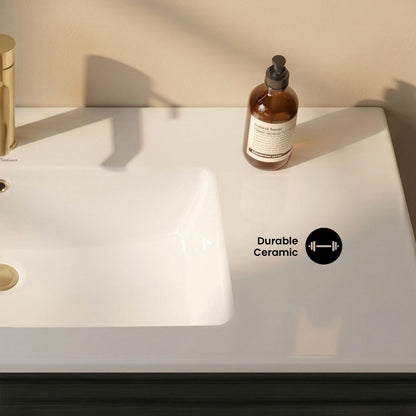 48" Vanity Sink Top in Glossy White