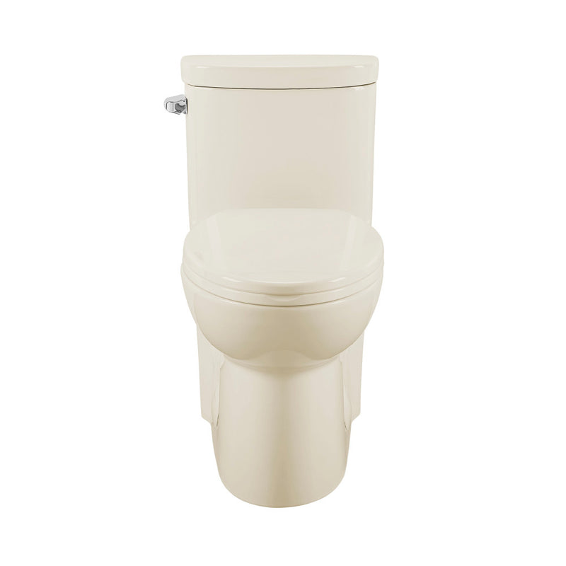 Sublime One-Piece Elongated Left Side Flush Handle Toilet in Bisque 1.28 gpf