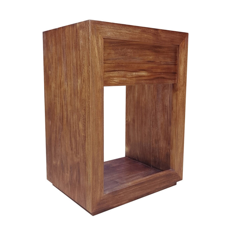 Rennes 24" Reclaimed Wood Vanity in Walnut- Cabinet