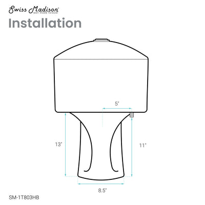 Chateau One Piece Elongated Toilet Dual Flush, Black Hardware 1.1/1.6 gpf