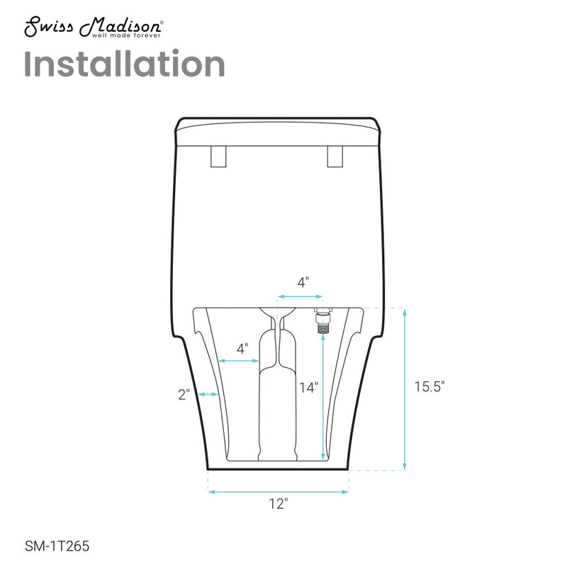 Hugo One-Piece Elongated Toilet Dual-Flush 1.1/1.6 gpf, Touchless