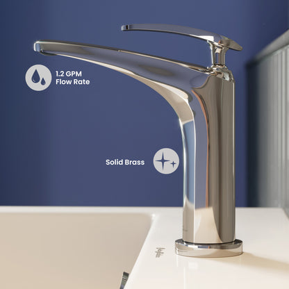 Sublime Single Hole, Single-Handle, Bathroom Faucet in Chrome