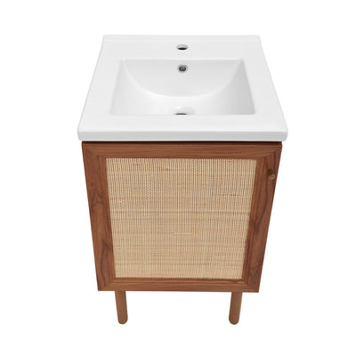 Classe 18" Bathroom Vanity in Dark Walnut