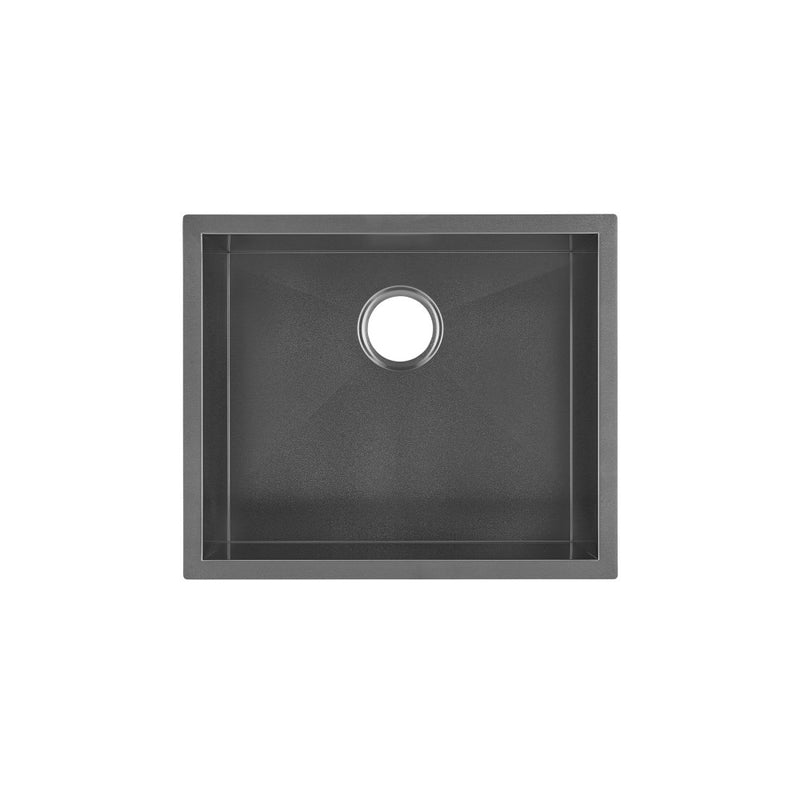 Tourner 21 x 18 Stainless Steel, Single Basin, Undermount Kitchen Sink,Black