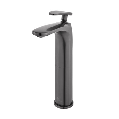 Sublime Single Hole, Single-Handle, High Arc Bathroom Faucet in Gunmetal Gray