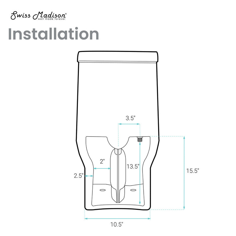 Carre One-Piece Square Toilet Dual-Flush 1.1/1.6 gpf, Touchless