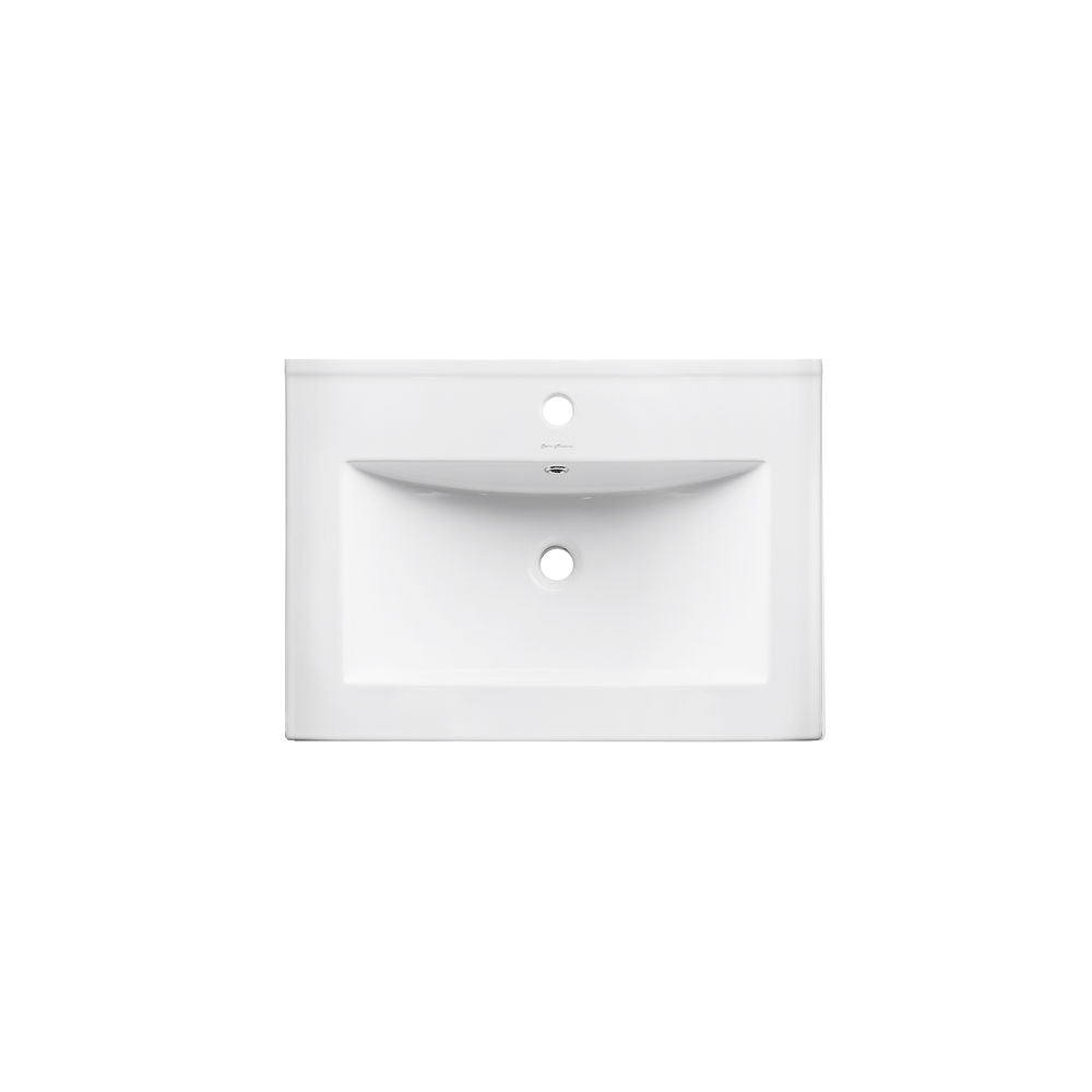 Pierre 24 Single, Metal Frame, Open Shelf, Bathroom Vanity