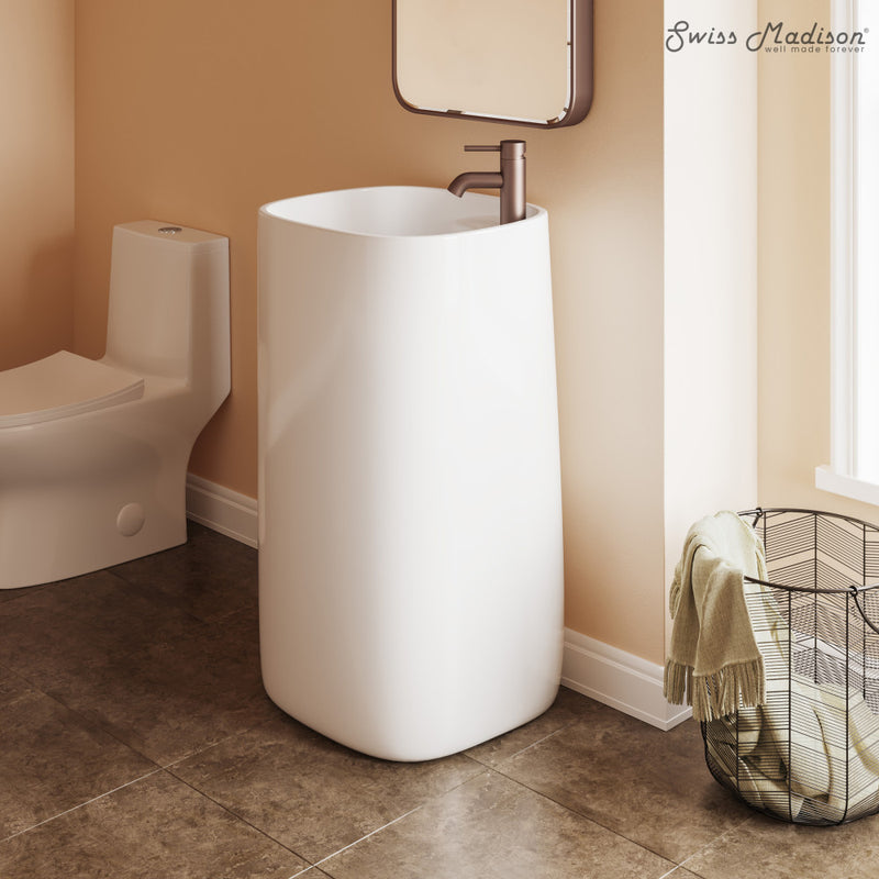 Ivy One Piece Pedestal Sink