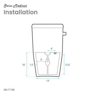 Dreux One-Piece 12" Rough-in 1.28 GPF Left Flush Elongated Toilet in Glossy White (6 - Pack)