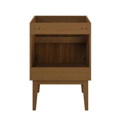 Bosse 24" Freestanding Bathroom Vanity Cabinet without Top in Brown Oak