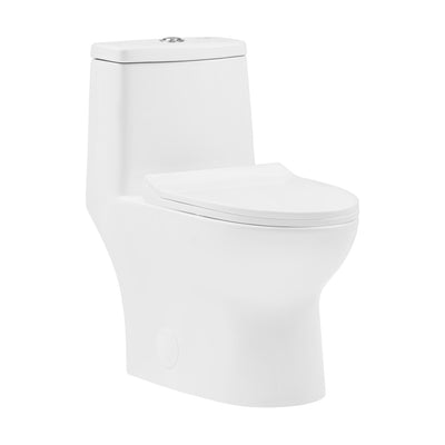 Ivy One-Piece Elongated Toilet Vortex Dual-Flush 1.1/1.6 gpf