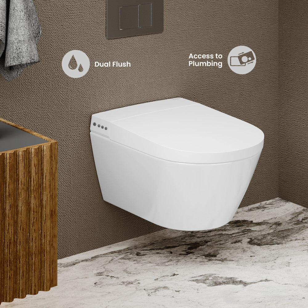 Pur Smart Wall-Hung Toilet with Bidet Bundle