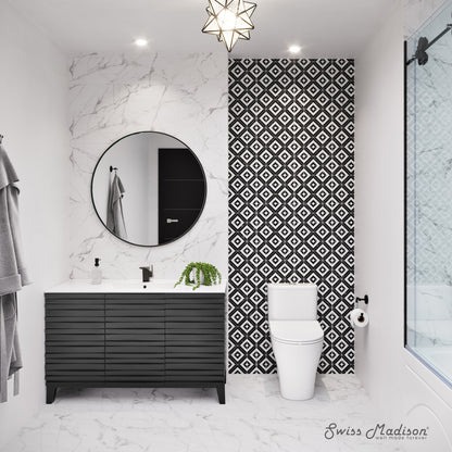 Cascade 48" Bathroom Vanity in Black