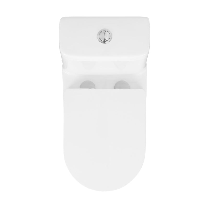 Vezina One-Piece Elongated Toilet Dual Vortex Flush 1.1/1.6 gpf