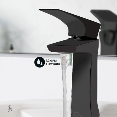 Monaco Single Hole, Single-Handle, Bathroom Faucet in Matte Black