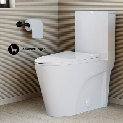 St. Tropez One-Piece Elongated Toilet Vortex Dual-Flush 1.1/1.6 gpf (6 - Pack)