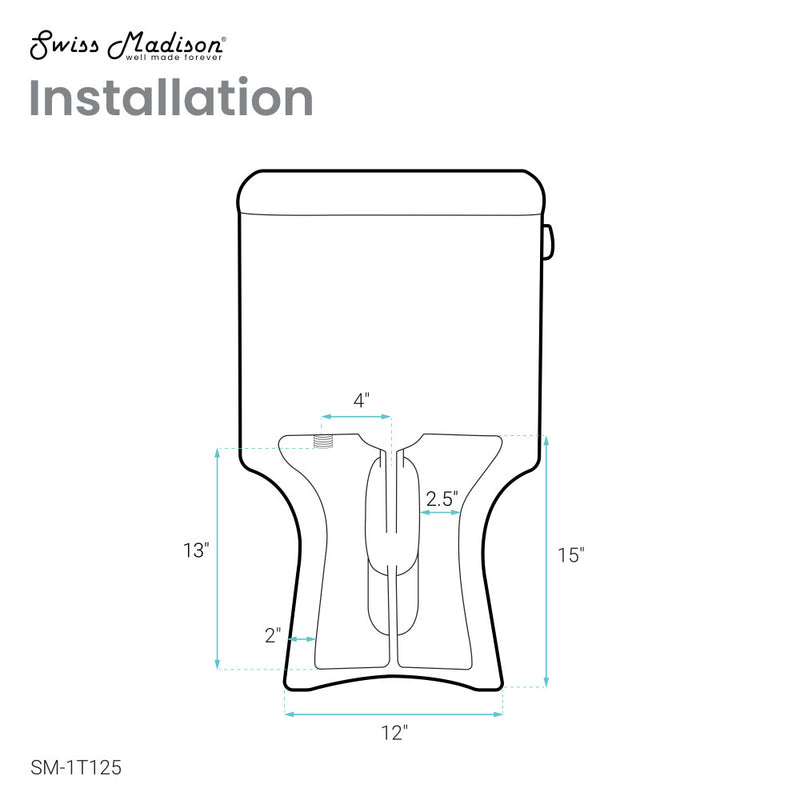 Daxton One-Piece Elongated Left Side Flush Toilet 1.28 gpf