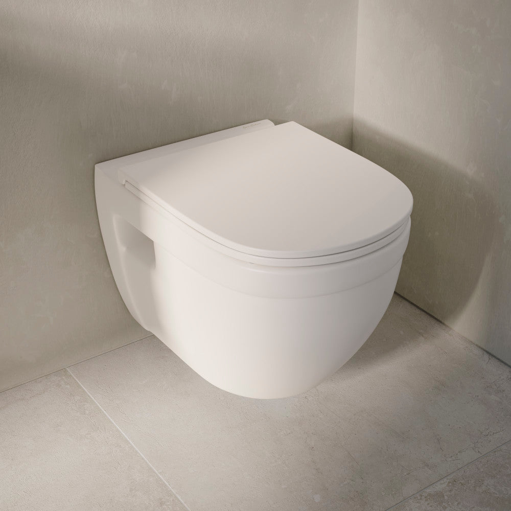 Ivy Wall-Hung Elongated Toilet Bowl Only in Matte White
