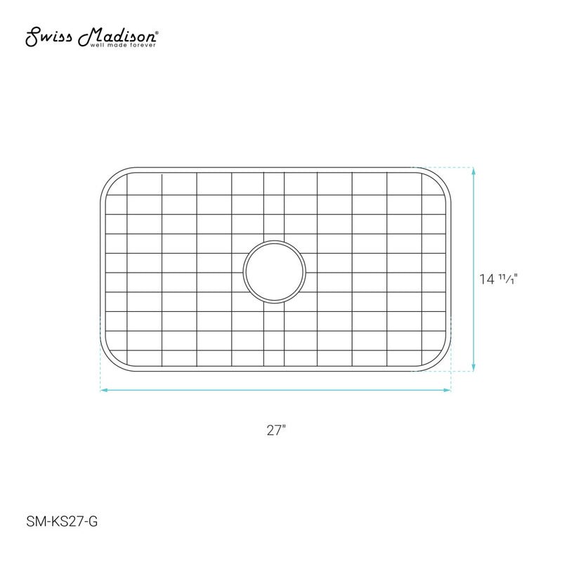 27 x 15 Stainless Steel Kitchen Sink Grid