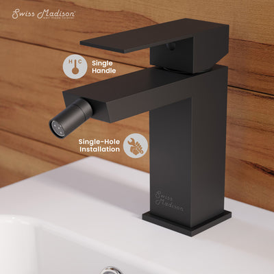 Concorde Bidet Faucet in Matte Black
