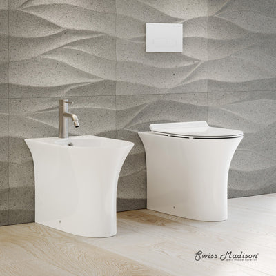 Cascade Back-to-Wall Elongated Toilet Bowl