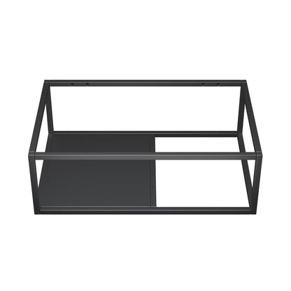 Lisse 24" Rectangle Concrete Wall-Mount Bathroom Sink in Dark Gray