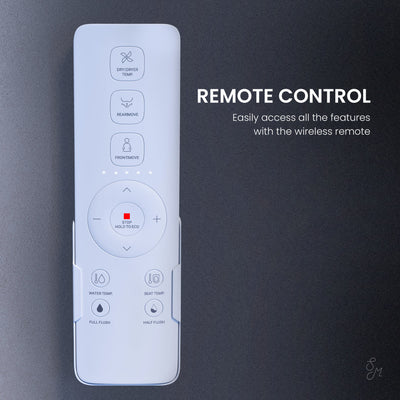 Viro V10 Smart Toilet 12” Rough-in ADA Height in Glossy White with Integrated Tank, Soft-close, Foot Sensor