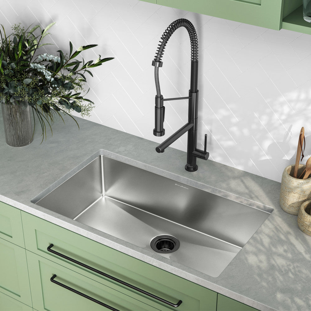 Rivage 32 x 19 Stainless Steel, Single Basin, Undermount Kitchen Sink