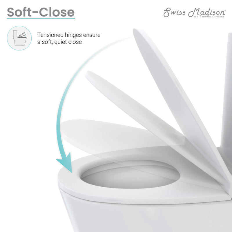 Lumiere Elongated Quick-Release Toilet Seat with Night Light