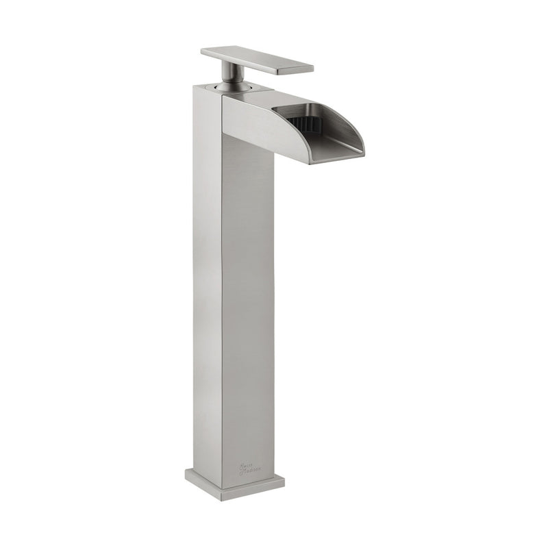 Concorde Single Hole, Single-Handle, High Arc Waterfall, Bathroom Faucet in Brushed Nickel